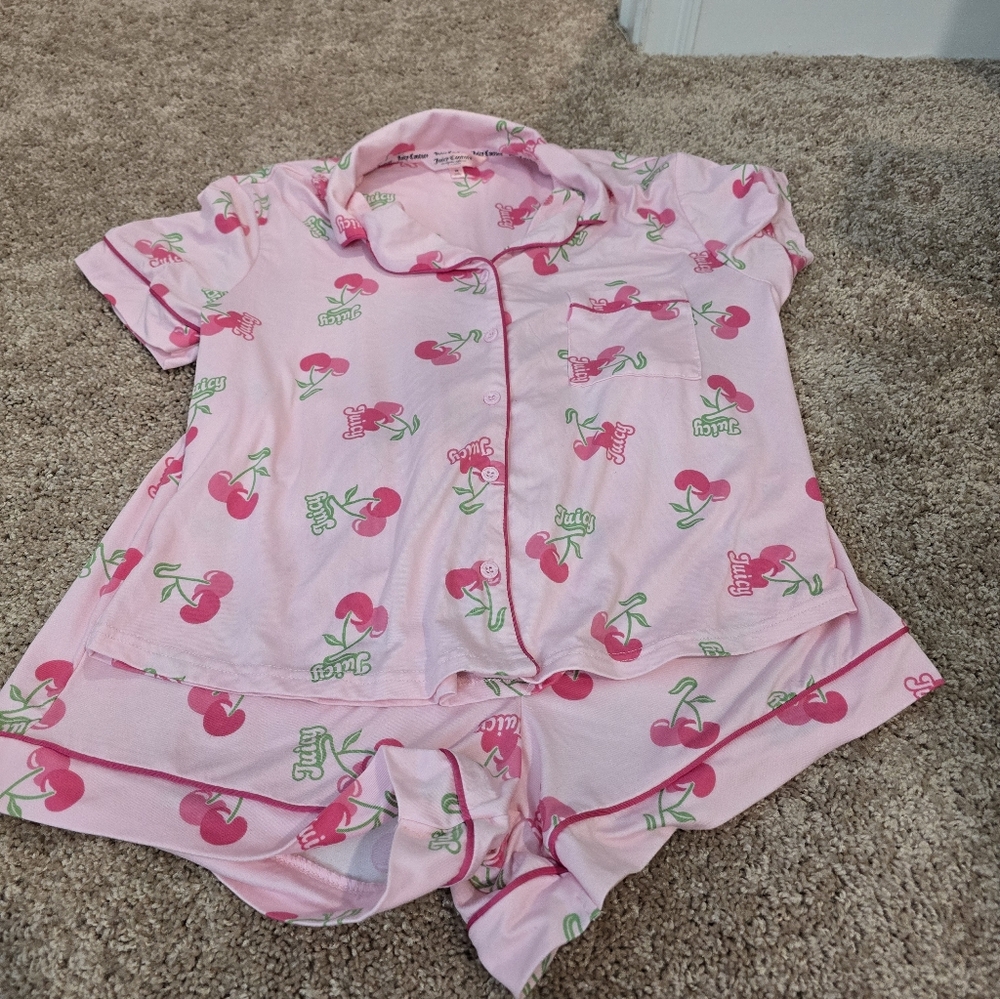 Juicy Couture Cherry Pajama Set Medium